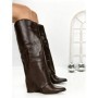 Cizme Dama cu Platforma 6GS3 DARK BROWN | MEI