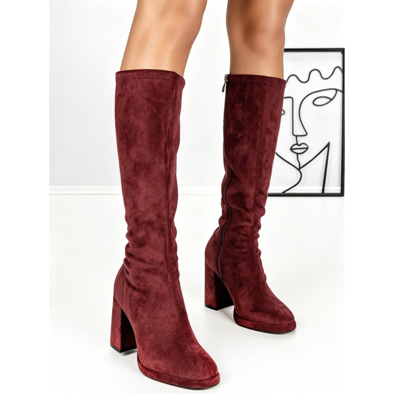 Cizme Dama cu Toc 6GS1 WINE | MEI
