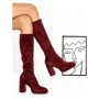 Cizme Dama cu Toc 6GS1 WINE | MEI