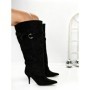 Cizme Dama cu Toc 6XKK5 BLACK | MEI