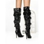 Cizme Dama cu Toc 6XKK10 BLACK | MEI
