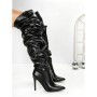Cizme Dama cu Toc 6XKK10 BLACK | MEI