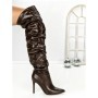 Cizme Dama cu Toc 6XKK10 BROWN | MEI