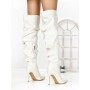 Cizme Dama cu Toc 6XKK10 WHITE | MEI