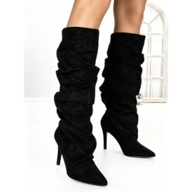 Cizme Dama cu Toc 6XKK9 BLACK | MEI