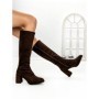 Cizme Dama cu Toc 6GS2 DARK BROWN | MEI