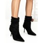 Botine cu Toc Subtire 6GS18 BLACK | MEI