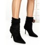 Botine cu Toc Subtire 6GS18 BLACK | MEI