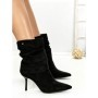 Botine cu Toc Subtire 6GS18 BLACK | MEI