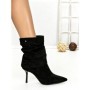 Botine cu Toc Subtire 6GS18 BLACK | MEI