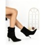 Botine cu Toc Subtire 6GS18 BLACK | MEI