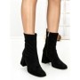 Botine cu Toc Gros 6GS10 BLACK | MEI