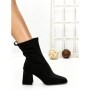 Botine cu Toc Gros 6GS10 BLACK | MEI