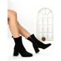 Botine cu Toc Gros 6GS10 BLACK | MEI
