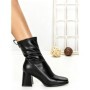 Botine cu Toc Gros 6GS10 BLACK | MEI