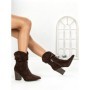 Botine cu Toc Gros 6KV13 BROWN | MEI