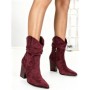 Botine cu Toc Gros 6KV13 WINE | MEI