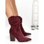 Botine cu Toc Gros 6KV13 WINE | MEI