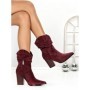 Botine cu Toc Gros 6KV13 WINE | MEI