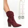 Botine cu Toc Gros 6KV13 WINE | MEI