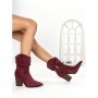Botine cu Toc Gros 6KV13 WINE | MEI