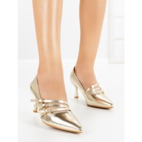 Pantofi Stiletto 77-543 GOLD | CM