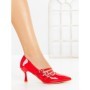 Pantofi Stiletto 77-543 RED | CM
