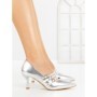 Pantofi Stiletto 77-543 SILVER | CM