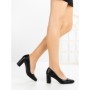 Pantofi cu Toc Gros 77-426 BLACK | CM
