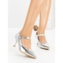 Pantofi Stiletto 77-545 SILVER | CM