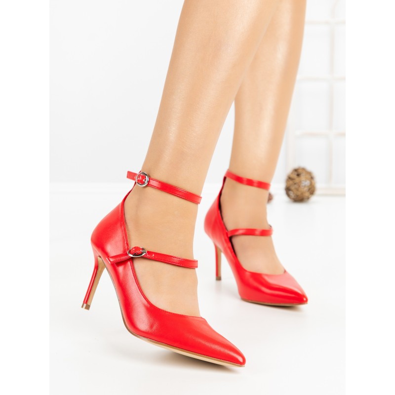 Pantofi Stiletto 77-550 RED | CM