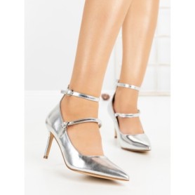 Pantofi Stiletto 77-550 SILVER | CM