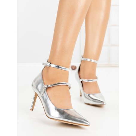 Pantofi Stiletto 77-550 SILVER | CM