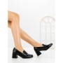 Pantofi cu Toc Gros 77-564 BLACK | CM