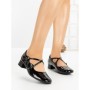 Pantofi cu Toc mic 8242 BLACK | CM