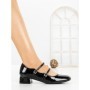 Pantofi cu Toc mic 8241 BLACK | CM