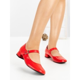 Pantofi cu Toc mic 8240 RED | CM
