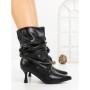 Botine cu Toc Subtire 6XKK8 BLACK | MEI