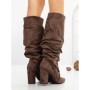 Cizme Dama cu Toc 6XKK11 BROWN | MEI