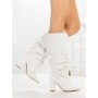 Cizme Dama cu Toc 6XKK11 WHITE | MEI