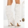 Cizme Dama cu Toc 6XKK11 WHITE | MEI