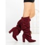 Cizme Dama cu Toc 6XKK11 WINE | MEI