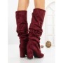 Cizme Dama cu Toc 6XKK11 WINE | MEI