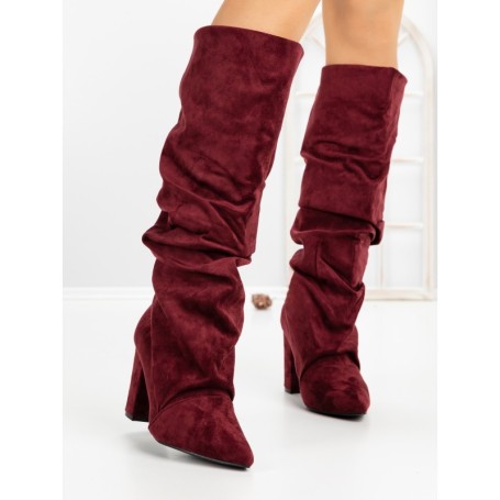 Cizme Dama cu Toc 6XKK11 WINE | MEI