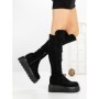 Cizme Dama cu Platforma 68WL26 BLACK | MEI