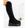 Cizme Dama cu Platforma 68WL26 BLACK | MEI