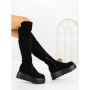Cizme Dama cu Platforma 68WL26 BLACK | MEI