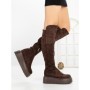 Cizme Dama cu Platforma 68WL26 DARK BROWN | MEI