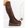 Cizme Dama cu Platforma 68WL26 DARK BROWN | MEI