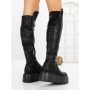 Cizme Dama cu Platforma 68WL26 BLACK | MEI